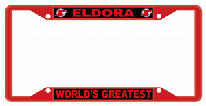 Eldora Speedway Metal License Plate Frame