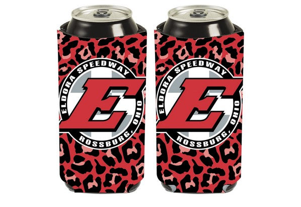 Eldora Speedway Pink Leopard Coozies