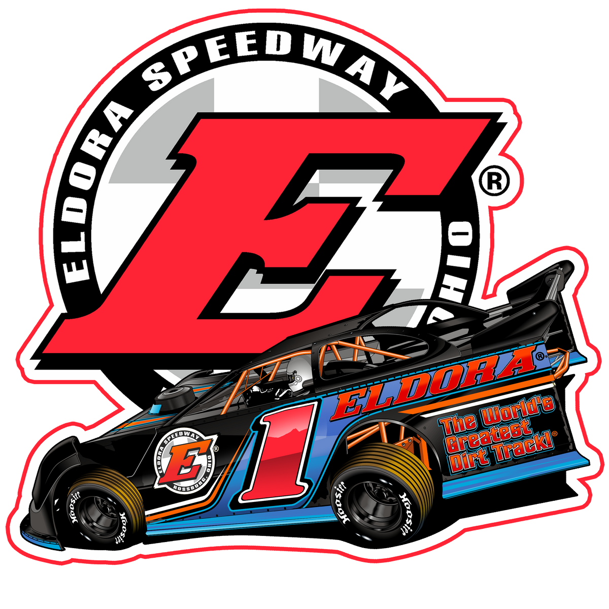 Eldora Speedway 24 Late Model Decal – Tony Stewart Store