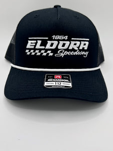 Eldora Speedway Black & White Trucker Cap