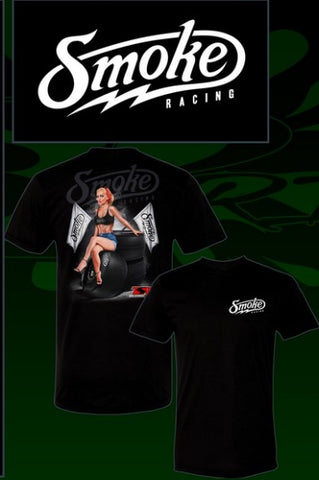Smoke Racing Pin Up Design