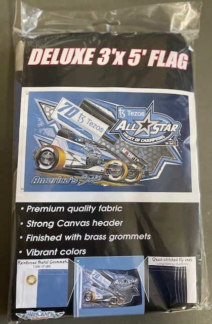 3'X5' Tezos All Star Circuit of Champions Car Flag
