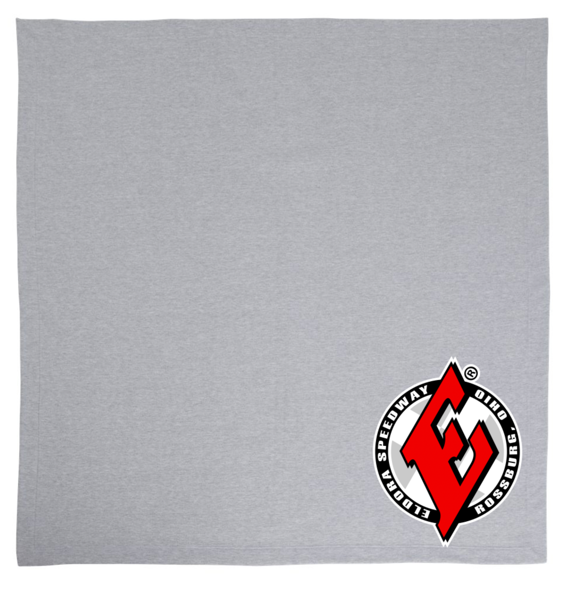 Eldora Speedway Gray Stadium Sport Gray Blanket