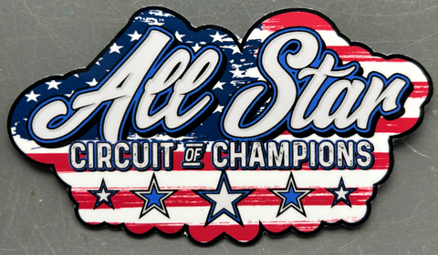 All Star Circuit of Champions Patriotic Decal